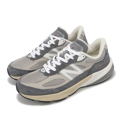 New Balance 休閒鞋 990 V6 男鞋 城堡灰 月岩灰 美製 拼接 麂皮 緩衝 經典 NB U990GR6-D
