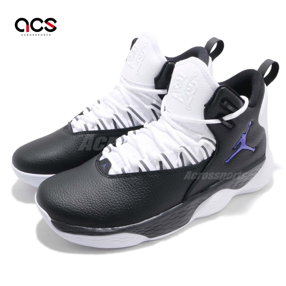 Nike 籃球鞋Jordan Super.Fly MVP PF 男鞋白黑XDR 高筒AR0038-051