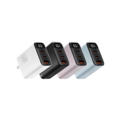 CYKE K39 Gan 65W氮化鎵三孔 PD 快充 雙USB-C+USB-A 充電器
