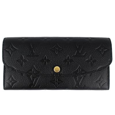 LOUIS VUITTON路易威登 LV M62369 Monogram 黑色老花牛皮翻蓋長夾