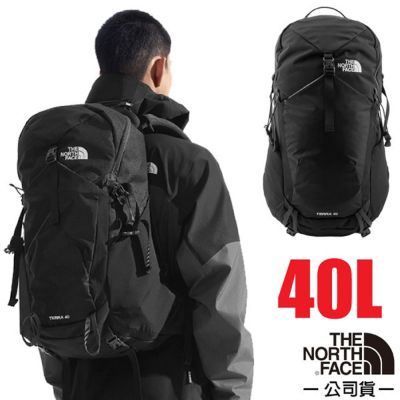 【The North Face】TERRA 40 專業大容量防潑水登山健行背包40L.戶外雙肩後背包/ 87C3-4GZ 黑瀝灰