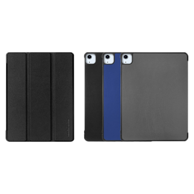 Metal-Slim Apple iPad Air (M3) 13吋 2025 高仿小牛皮三折磁吸站立皮套