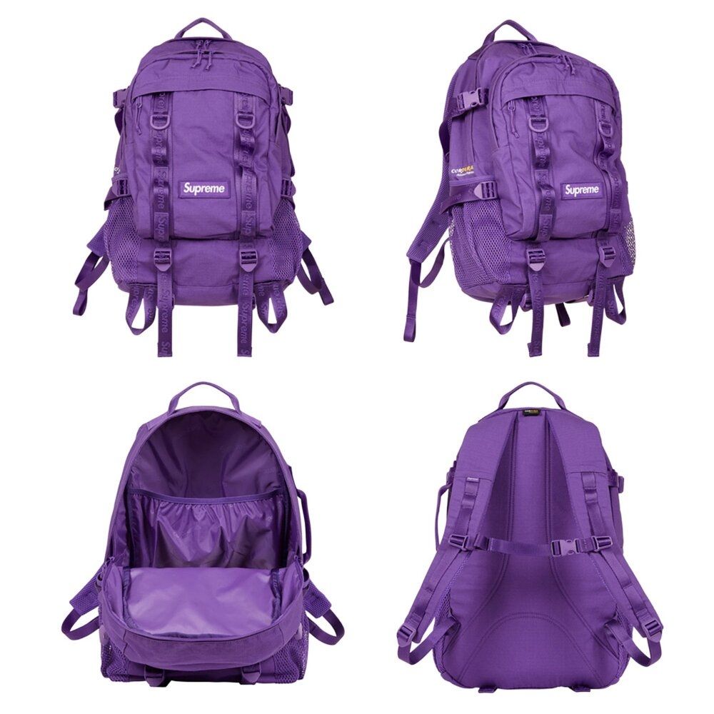 Supreme 26SS Backpack 後背包黑/紫/紅迷彩/卡其SS26B1 | 運動/登山包