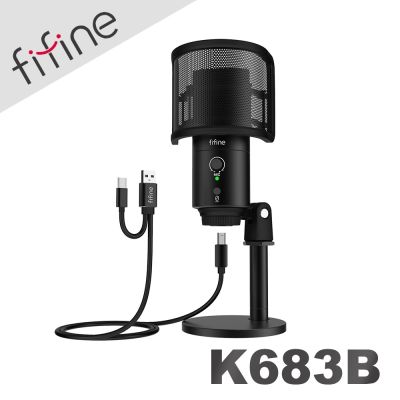 FIFINE K683B USB心型指向電容式麥克風
