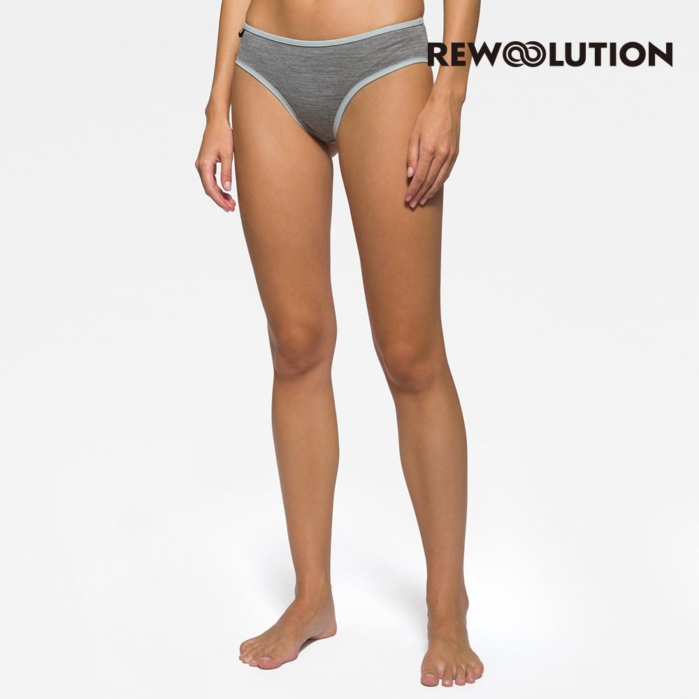 【Rewoolution】女 SURI 140g內褲[霧灰] 義大利品牌 登山必備 羊毛褲 運動褲 內褲 REEB2WU202 (霧灰)