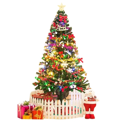 【 居家家 】松針葉聖誕樹套餐 120公分加密大型聖誕節裝飾擺件 節慶場景佈置 幸運樹 發光樹