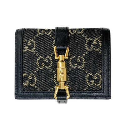 【GUCCI 古馳】645536 經典Jackie 1961系列對開零錢袋短夾(兩色)
