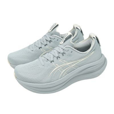 Asics 慢跑鞋 GEL-Nimbus 28 女鞋 灰 米 緩震 運動鞋 亞瑟士 1012B899021
