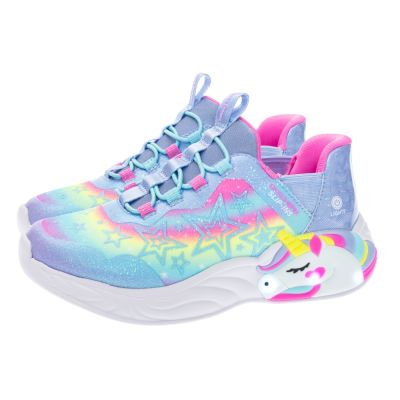 SKECHERS 女童系列 女童鞋 燈鞋 運動鞋 UNICORN DREAMS - 302296LLVMT