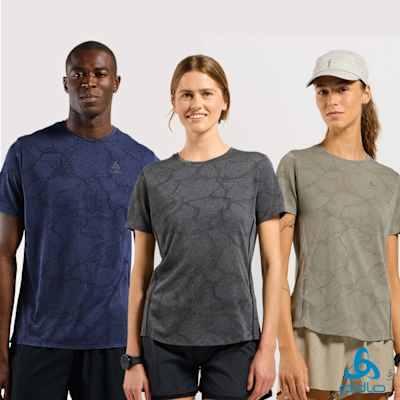 瑞士 ODLO 官方旗艦 男 女 Zeroweight Chill-Tec ENGRD 短袖T-SHIRT