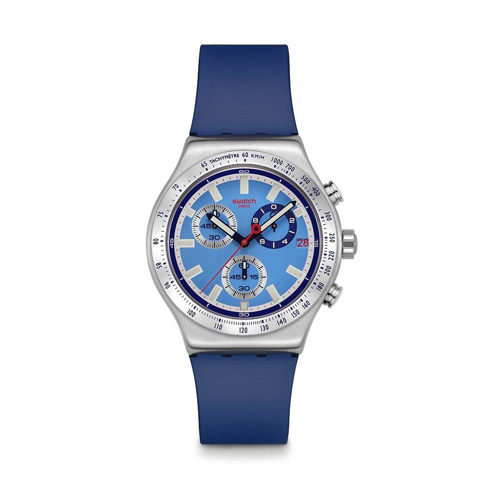 Swatch SKY REFLECTIVE 金屬手錶/男錶/女錶/瑞士製造 YVS541 (43mm)