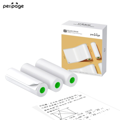 PeriPage 愛立熊紙廠107mm  白色貼紙( 感熱貼紙/標籤貼紙/打印貼紙/熱敏紙/熱感應紙/列印紙/條碼紙/打印紙 )
