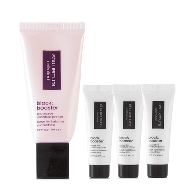 shuuemura植村秀 *SHU UEMURA植村秀 無極限保濕妝前乳30ml(粉色)贈30ml(10ml*3/紫色) (正統公司貨)