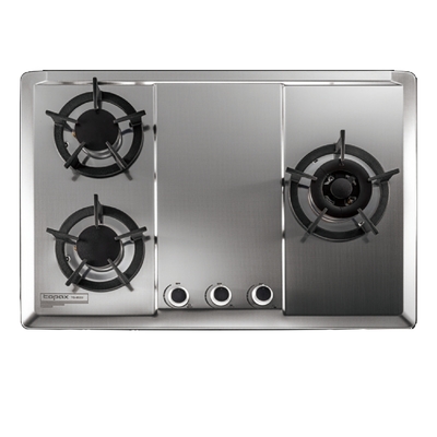 Topax莊頭北 (全省安裝)莊頭北三口檯面爐瓦斯爐右大爐款桶裝瓦斯TG-8533S_LPG