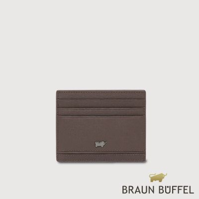【BRAUN BUFFEL 德國小金牛】台灣總代理 維克多-D 卡夾-培土棕/BF512-151-POS