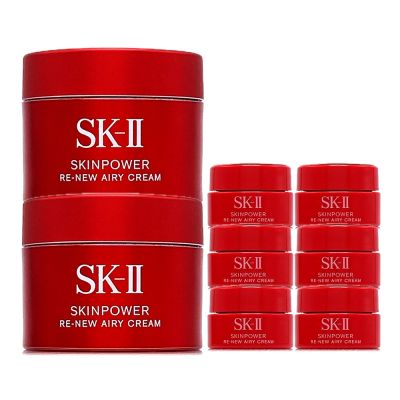 *SK-II 肌源賦能煥顏活膚霜15g*2+肌源賦能煥顏活膚霜2.5g*6(輕盈版)(正統公司貨)