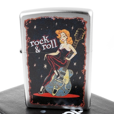 【ZIPPO】美系~Cool Chick Design-酷女孩復古海報圖案打火機
