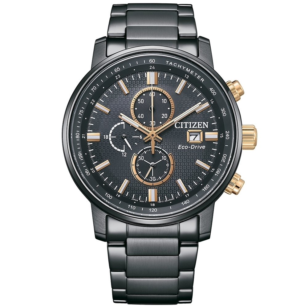 CITIZEN星辰 Chronograph 韋禮安亞洲限定光動能計時腕錶/CA0846-81E 附提袋