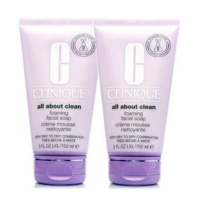 *CLINIQUE倩碧 三步驟洗面慕斯150ml*2(正統公司貨/贈品標示)