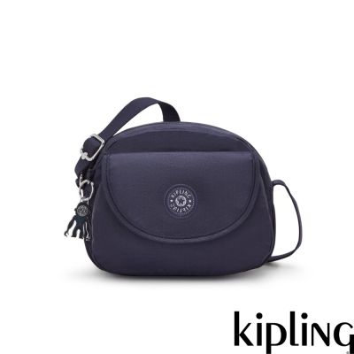 『貝殼包』Kipling 沉穩藍翻蓋側背小包-STELMA