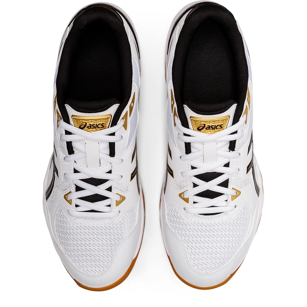 絶版品-ASICS GEL-ROCKET 1073A053-101-30cm ASICS Gel-Rocket 10 2E Wide 'White Black Gum' 1073A053-101