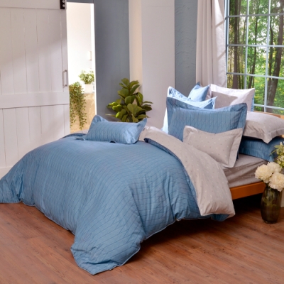 【Great Living格蕾寢飾】義大利La Belle 卡洛特 特大天絲舖棉防蹣抗菌吸濕排汗 四季兩用被