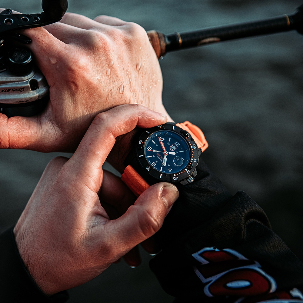 LUMINOX 雷明時NAVY SEAL 3600 海豹部隊腕錶– 橘藍/ 45mm LUMINOX 雷