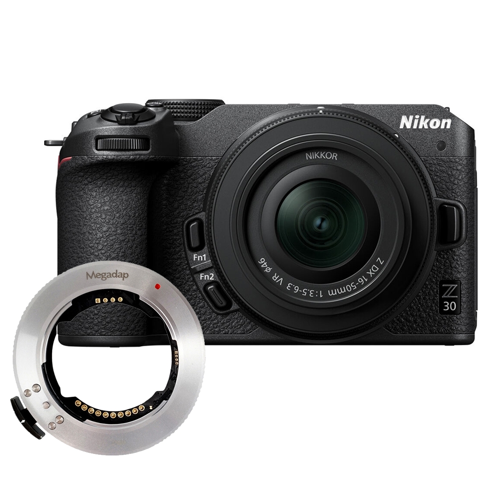 Nikon Z30 + 16-50mm 變焦鏡組+ Megadap ETZ21 ( SONY E 轉Nikon Z