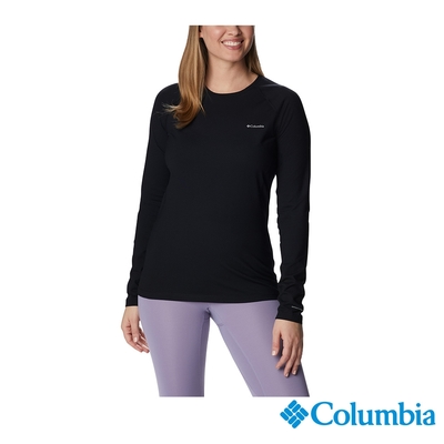 Columbia 哥倫比亞 女款 - 黃金鋁點極暖快排內著長袖上衣-黑色 UAL24840BK/IF