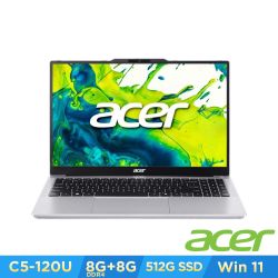 Acer 宏碁 Aspire Lite AL15-53P-5694 15.6吋文書筆電(C5-120U/8+8GB/512GB/Win11)