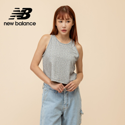 【New Balance】螺紋坦克背心 女性 灰色 WT51551B2H