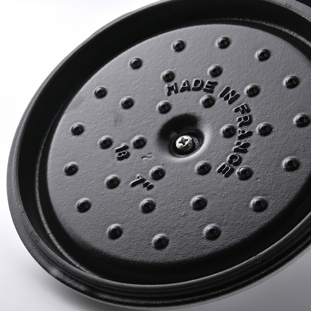 Staub 圓形鑄鐵鍋18cm 1.7L 松露白法國製湯鍋燉鍋(電磁爐IH爐可用