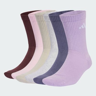 【adidas 愛迪達】 中筒襪 6 雙入 男/女 JW6009