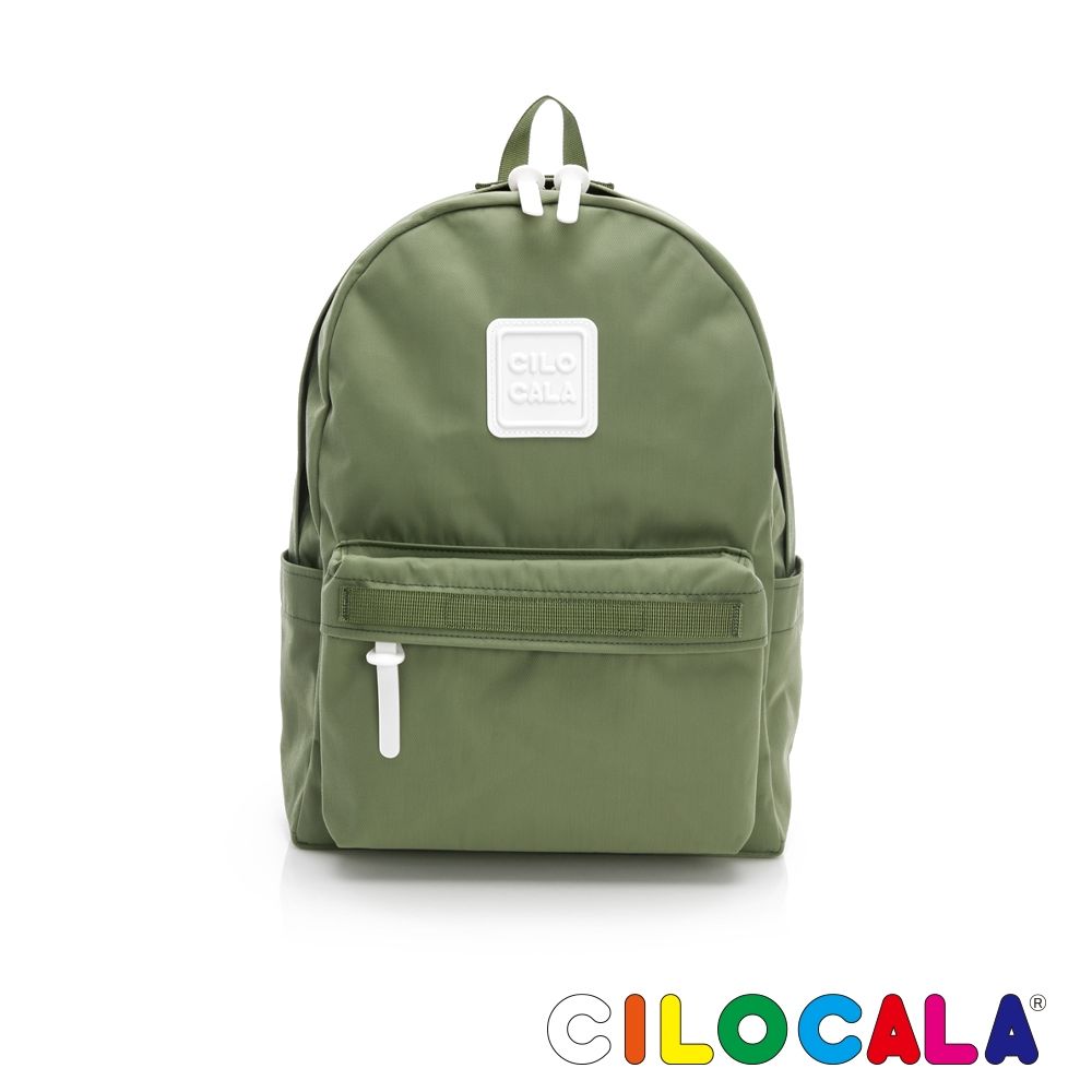CILOCALA 亮彩尼龍防潑水後背包 蕨草綠 (中大)