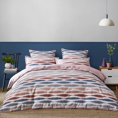 SCION寢具 烏蘇庫 粉 精梳棉 加大 雙人四件式 床包組