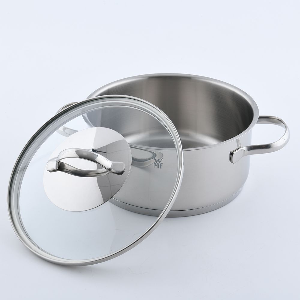 WMF PROVENCE PLUS 德國316 不鏽鋼矮身湯鍋(含蓋) 20cm 2.5L 湯鍋燉鍋