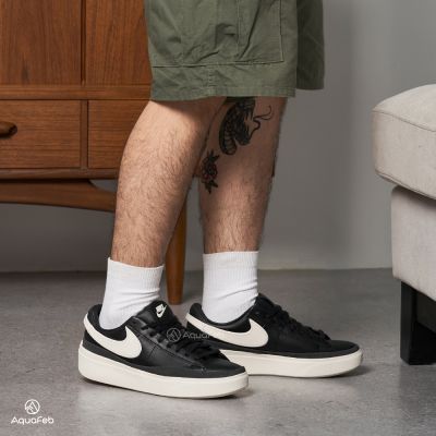 Nike Blazer Phantom Low 男 黑白 經典 滑板鞋 厚底 皮革 復古 休閒鞋 HF3119-001