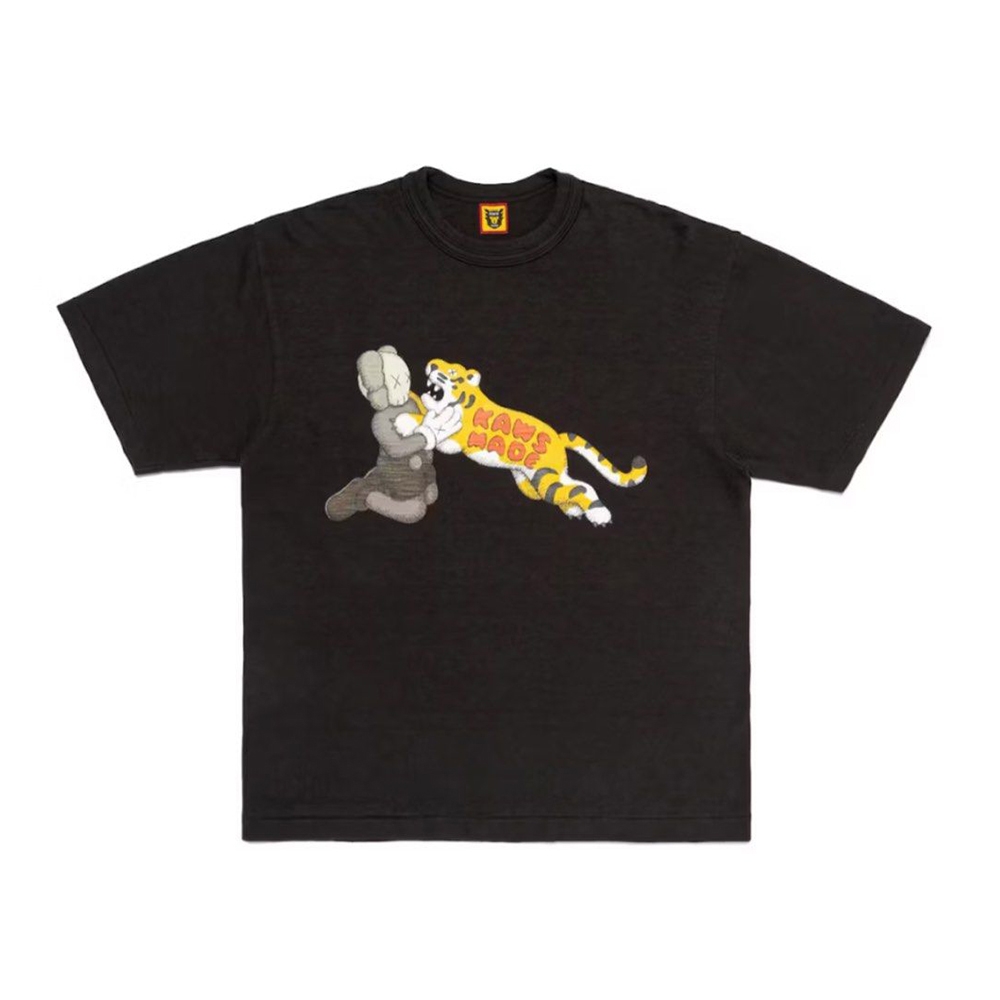 Kaws x Human Made 人偶老虎款白色/黑色限定款T恤上衣XX27TE015 | 休閒