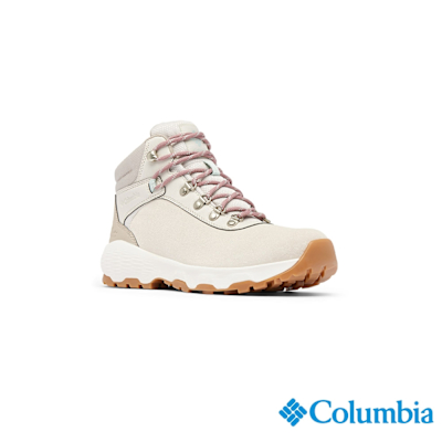 Columbia 哥倫比亞 女款 - 防水高筒健行鞋(寬楦)-卡其灰-UYK71830KY/JS