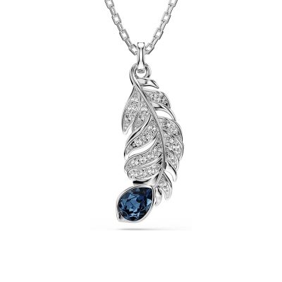 SWAROVSKI 施華洛世奇 Idyllia 飛翔羽毛 羽翼輕舞水晶項鍊 寵愛媽媽 送禮推薦 5730358
