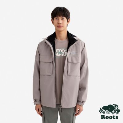 Roots男裝-ROOTS NOCTURNAL 3 IN 1 外套-灰褐色