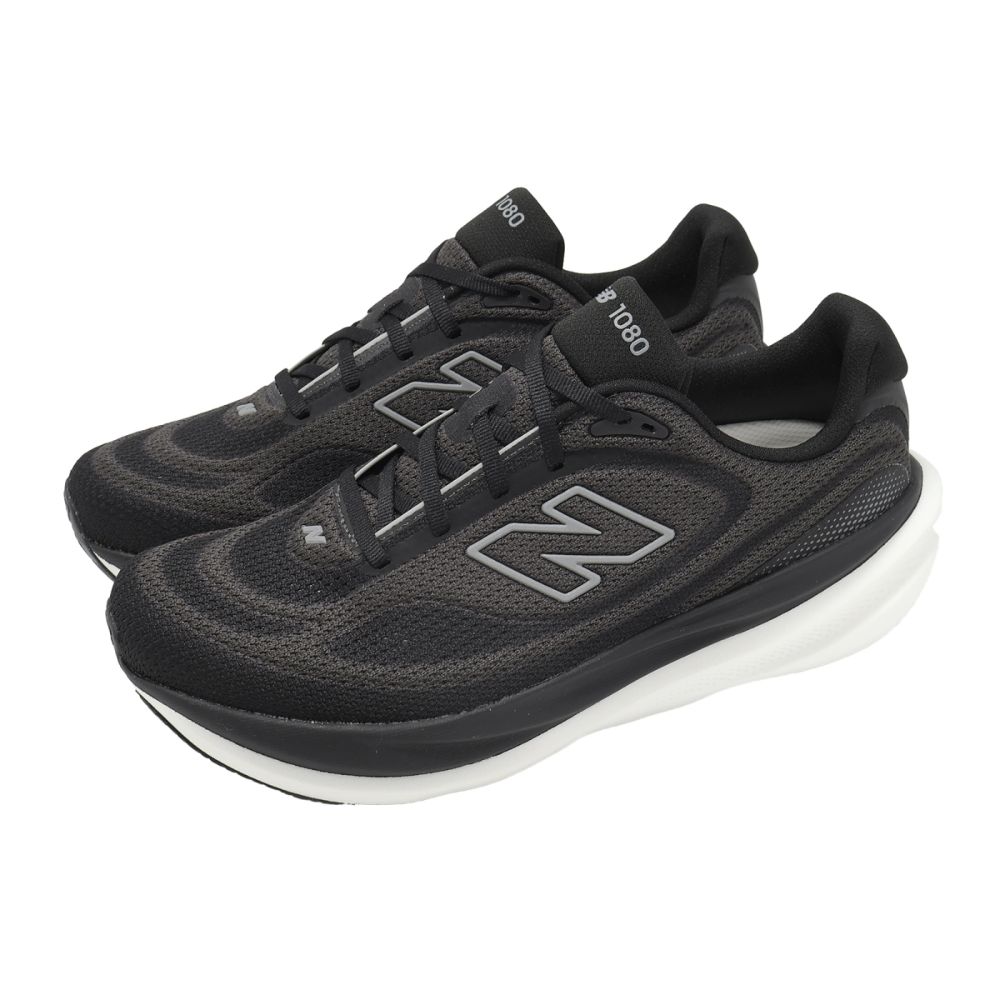New Balance NB 慢跑鞋 1080 V15 2E 寬楦 男鞋 黑 灰 緩衝 回彈 運動鞋 M10802FR-2E