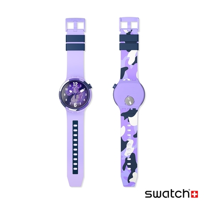 Swatch BIG BOLD系列手錶LOOK RIGHT THRU VIOLET (47mm) 男錶女