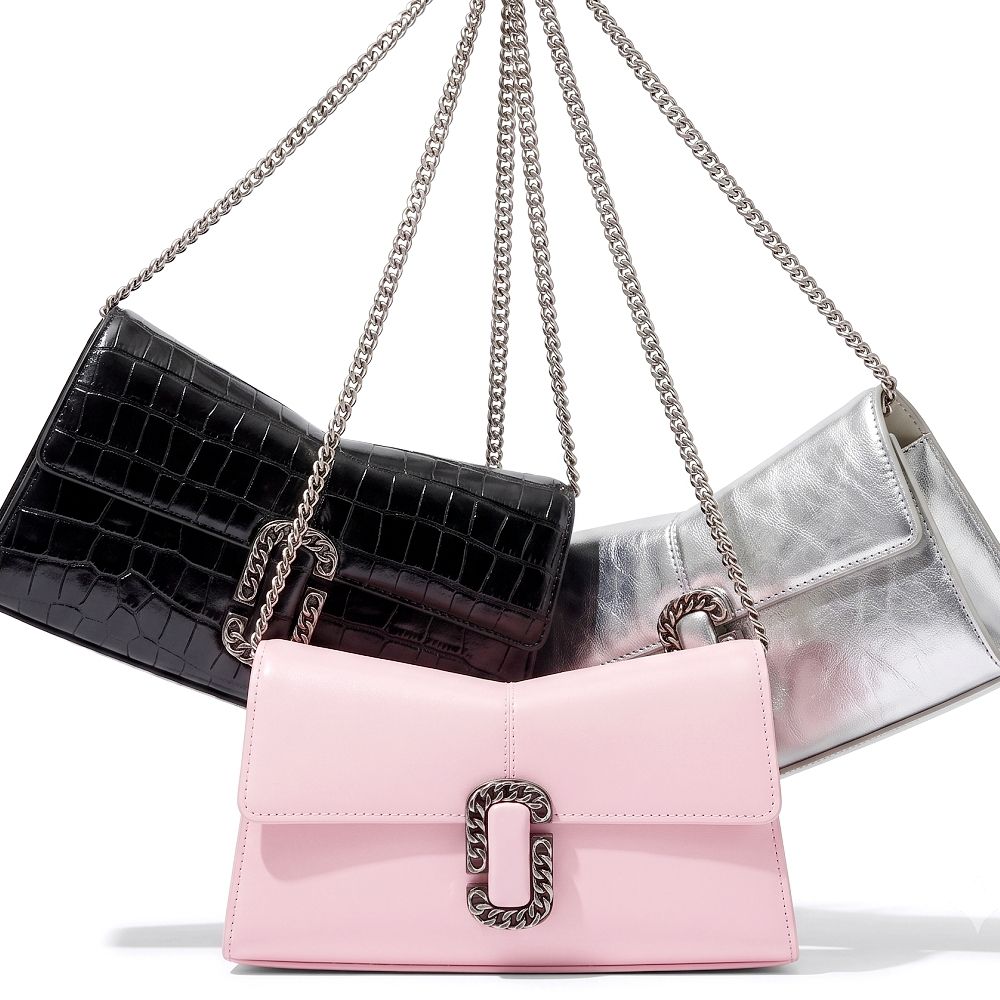 MARC JACOBS ST. MARC 復古鍊雙J釦小牛皮肩背/手拿腋下包-多款