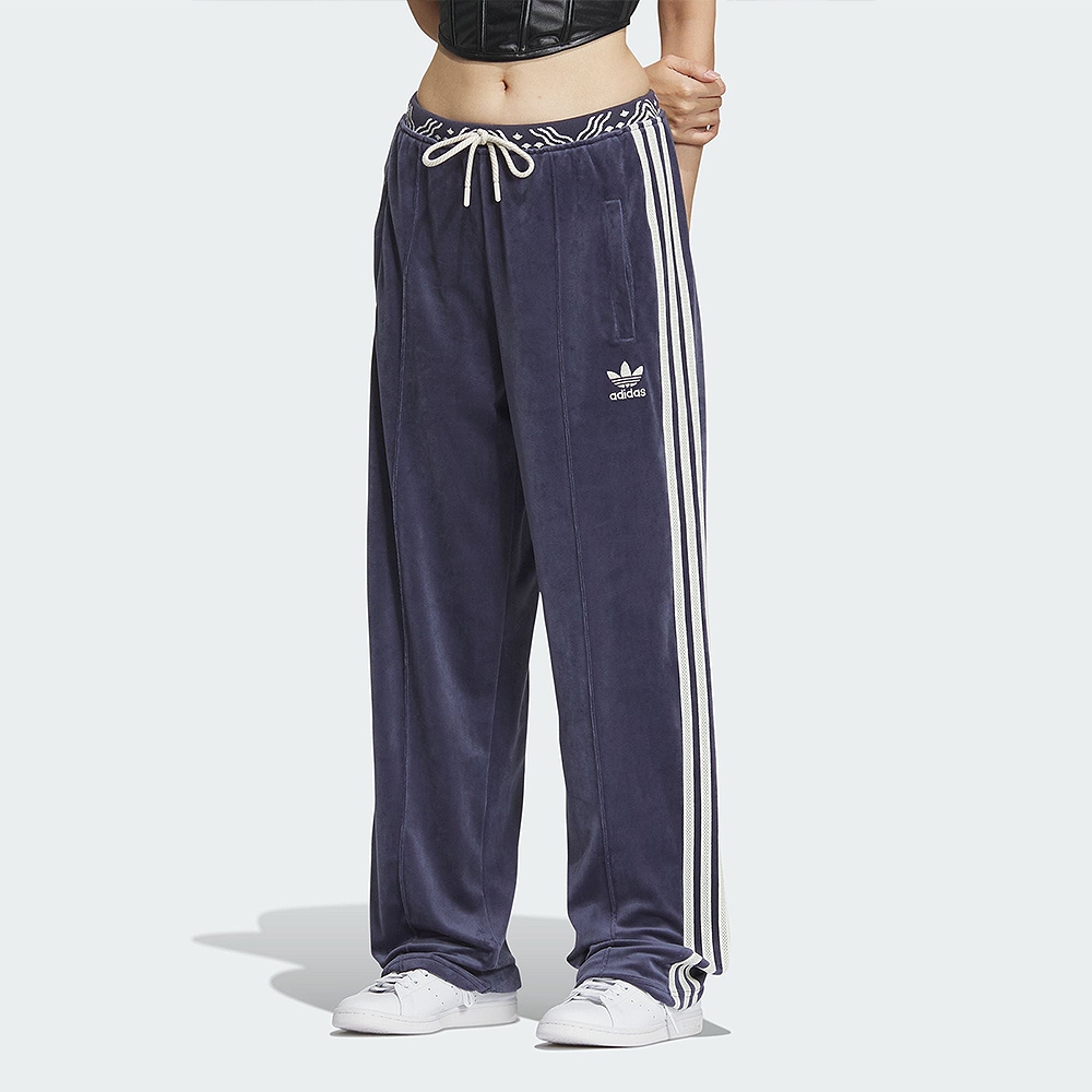 あいす Adidas Originals 女款藍色絲絨CNY新年款舒適運動休閒長褲IX4231