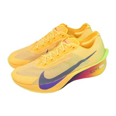 Nike 競速跑鞋 ZoomX Vaporfly Next 4 男鞋 黃 藍 碳板 HF6414-800