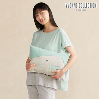 YVONNE 以旺傢飾 鯊魚方形抱枕（30x45公分）-薄荷綠