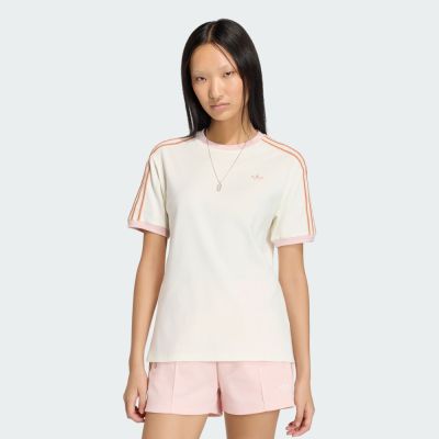 Adidas 愛迪達 3s Tee KY8126 女 T恤 運動上衣 休閒短袖 米白 亞版 經典單品