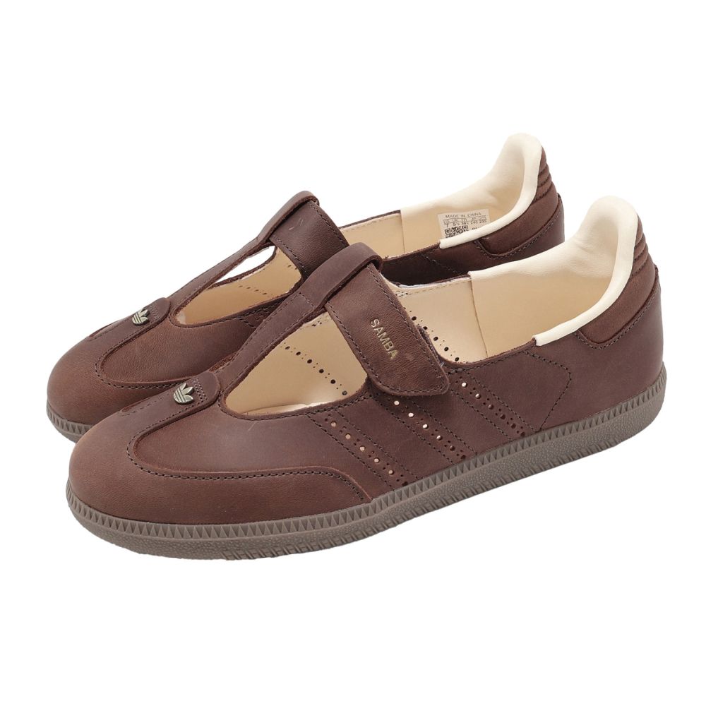 adidas 愛迪達 休閒鞋 Samba Jane W 女鞋 瑪莉珍鞋 棕 HP7130