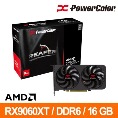 撼訊 Reaper RX9060XT 16G-A 16G GDDR6 顯示卡 RX9060XT